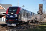 Eastbound "Empire Builder" comes off the bridge